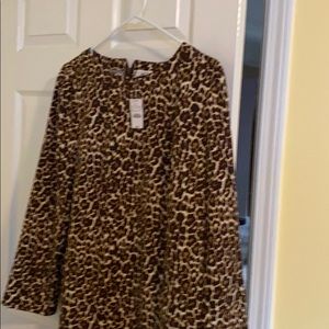 J Crew Animal Print Dress NWT